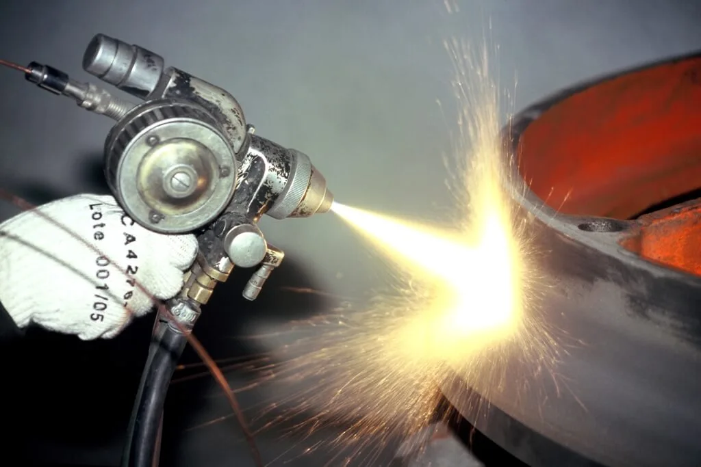 Quando aplicar metalização por aspersão térmica em peças?