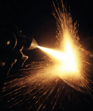 Recuperação de eixos e cilindros com aspersão térmica